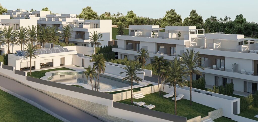3 Bed Semi-Detached House for Sale in Estepona – Pool, Gym & Gardens
