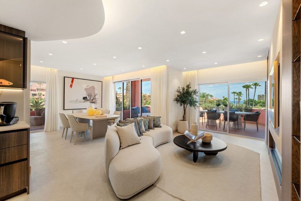 3 Bed Middle Floor Apartment for Sale in New Golden Mile – Frontline Beach Corner Home