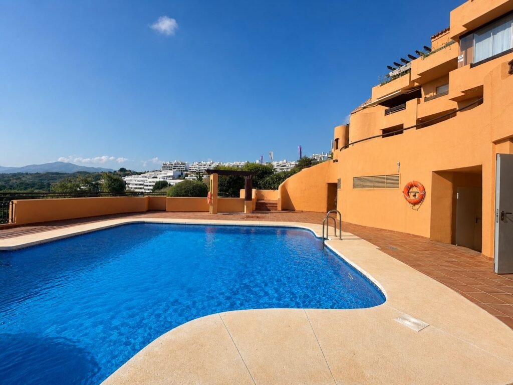 2 Bed Ground Floor Apartment for Sale in Cancelada – West-Facing Terrace & Pool