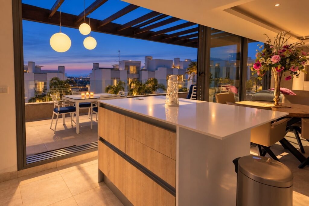 2 Bed Top Floor Apartment for Sale in Cancelada – Furnished with 42 m² Terrace