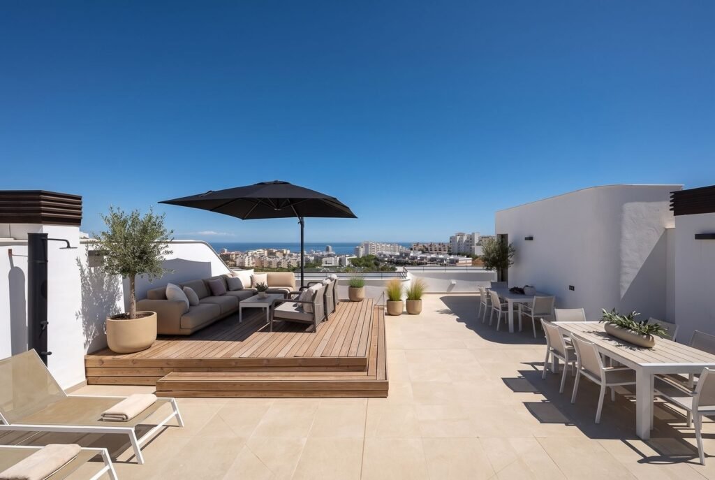 3 Bed Penthouse Duplex for Sale in Estepona – Sea Views & Rooftop Solarium