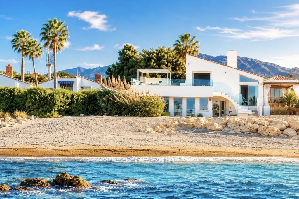 4 Bed Semi-Detached House for Sale in Estepona – Beachfront Villa with Rooftop Jacuzzi