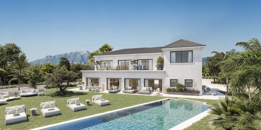 5 Bed Detached Villa for Sale in El Paraiso – New Build with Sea & Gibraltar Views