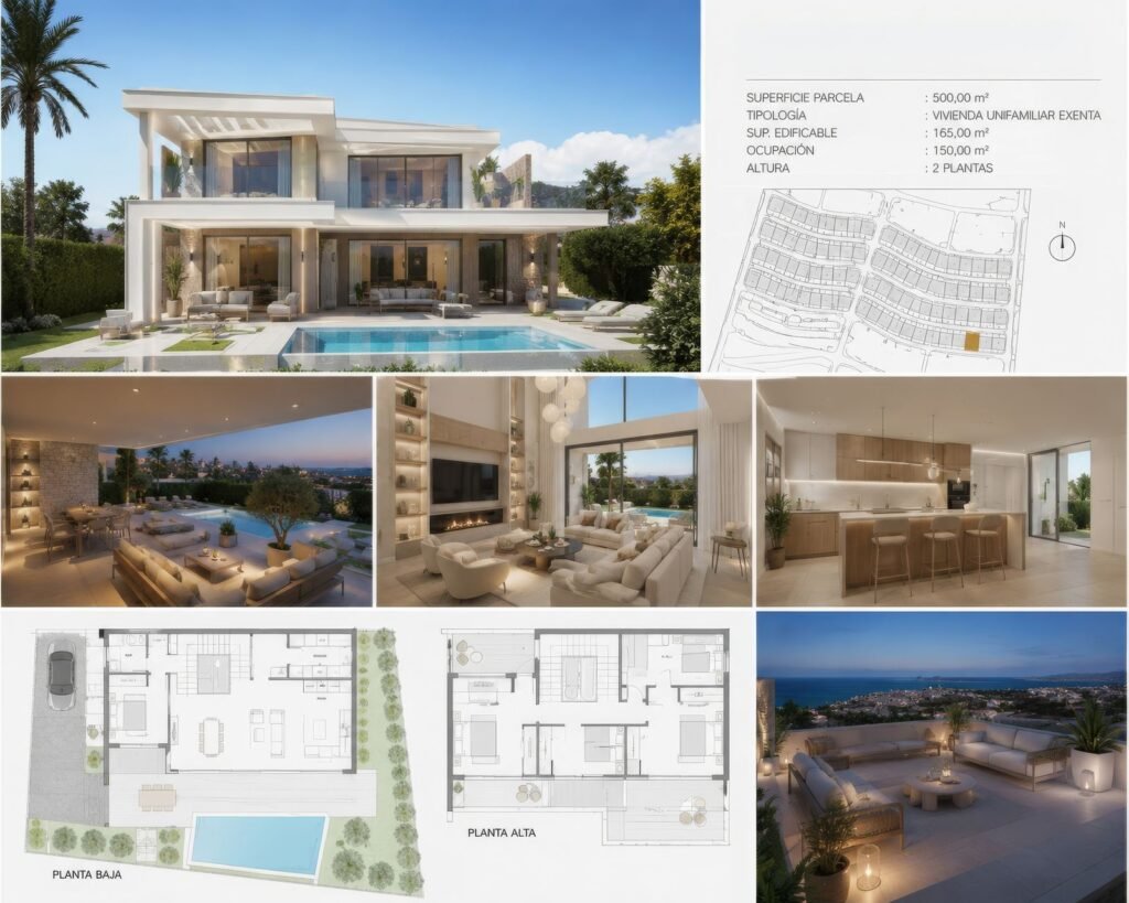 Residential Plot for Sale in Estepona – 500m² Villa Project near the Beach