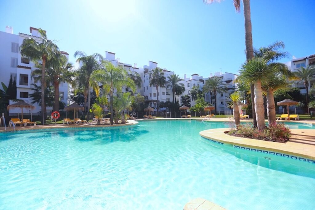 3 Bed Middle Floor Apartment for Sale in Costalita – Beachfront with Gardens & Pool