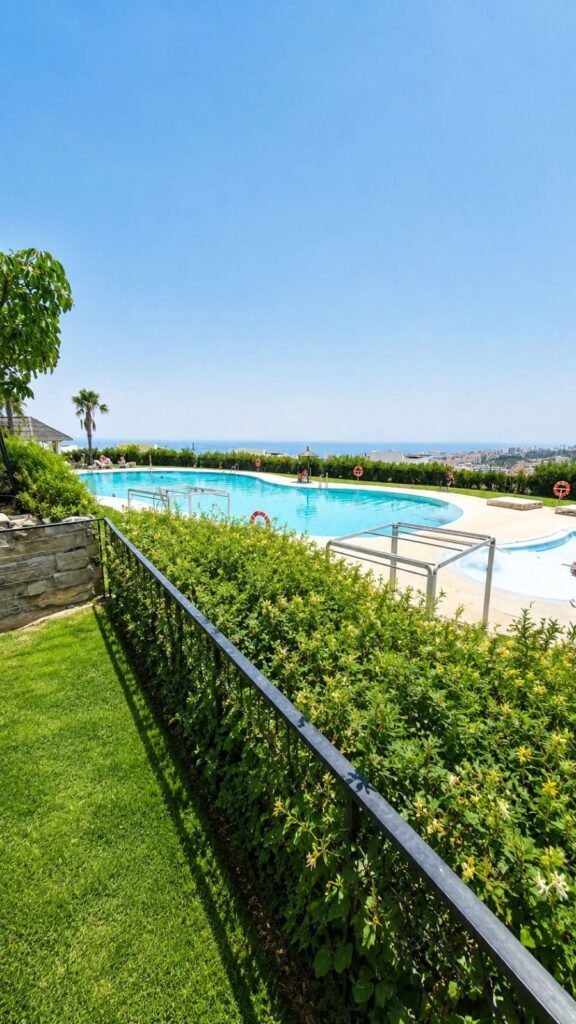 2 Bed Ground Floor Apartment for Sale in Estepona – Private Garden & Sea Views