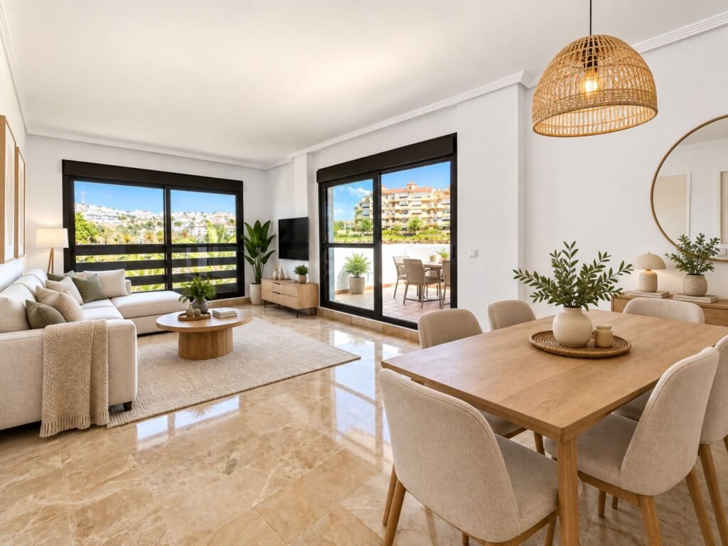 3 Bed Middle Floor Apartment for Sale in New Golden Mile – Corner Unit with Large Terrace