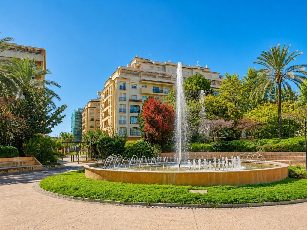 2 Bed Middle Floor Apartment for Sale in Estepona – South Facing with Park Views